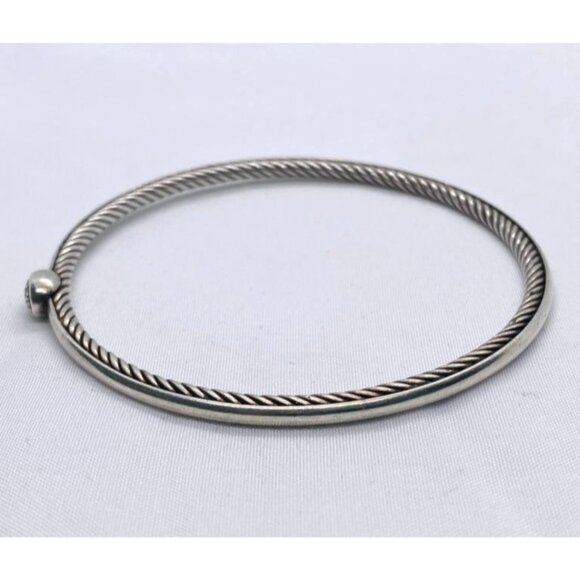 David Yurman Confetti Bangle Diamond Bangle Sterling Silver 925 - Picture 7 of 10